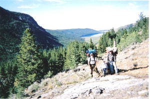 The Little Guide and his two pack horses