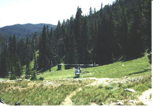 Chopper at Trapper Lake.