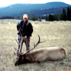 Chris' bull broke the ice of an eventful week of Hunting Camp.