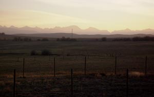 View of the Wind River Mountains