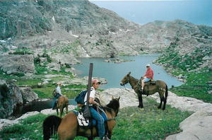 Three amigos at Elbow Lake